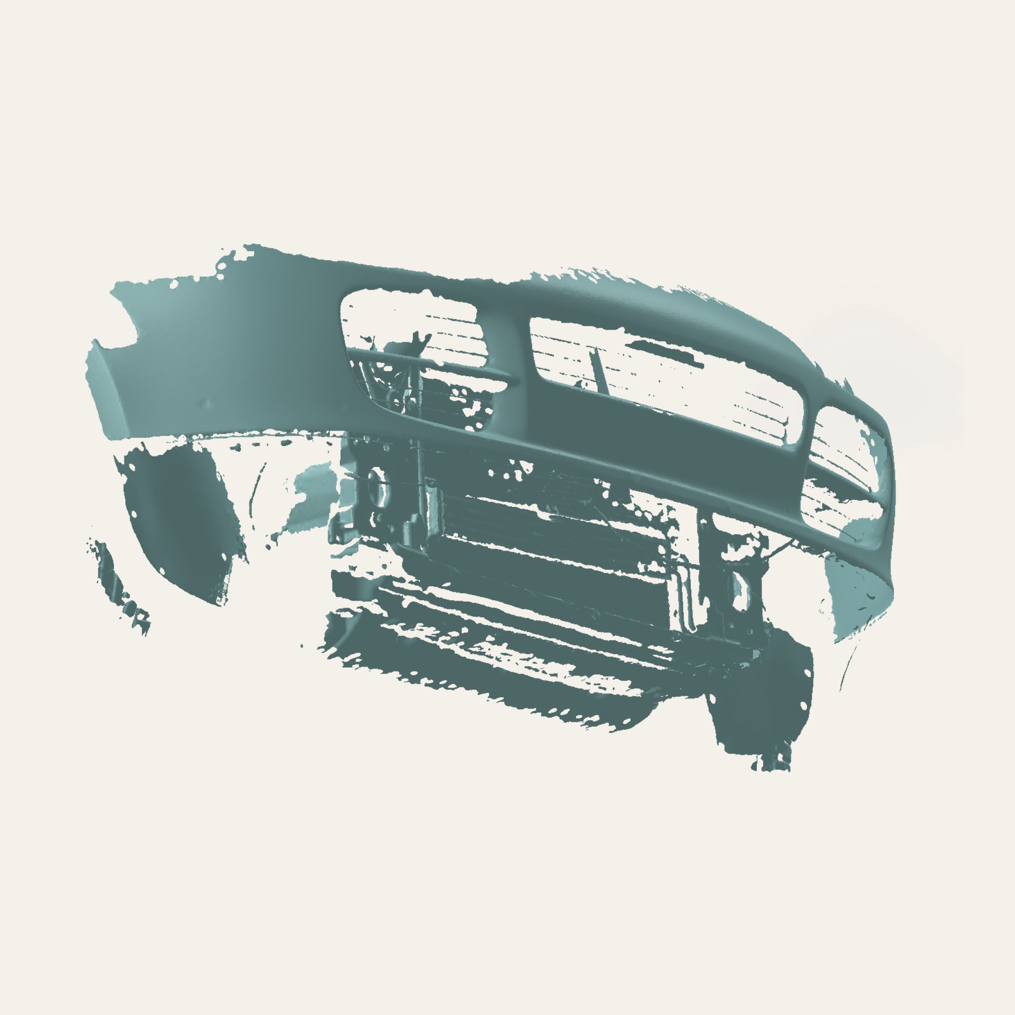 Porsche Cayenne 955 Front Bumper-Off 3D Scan