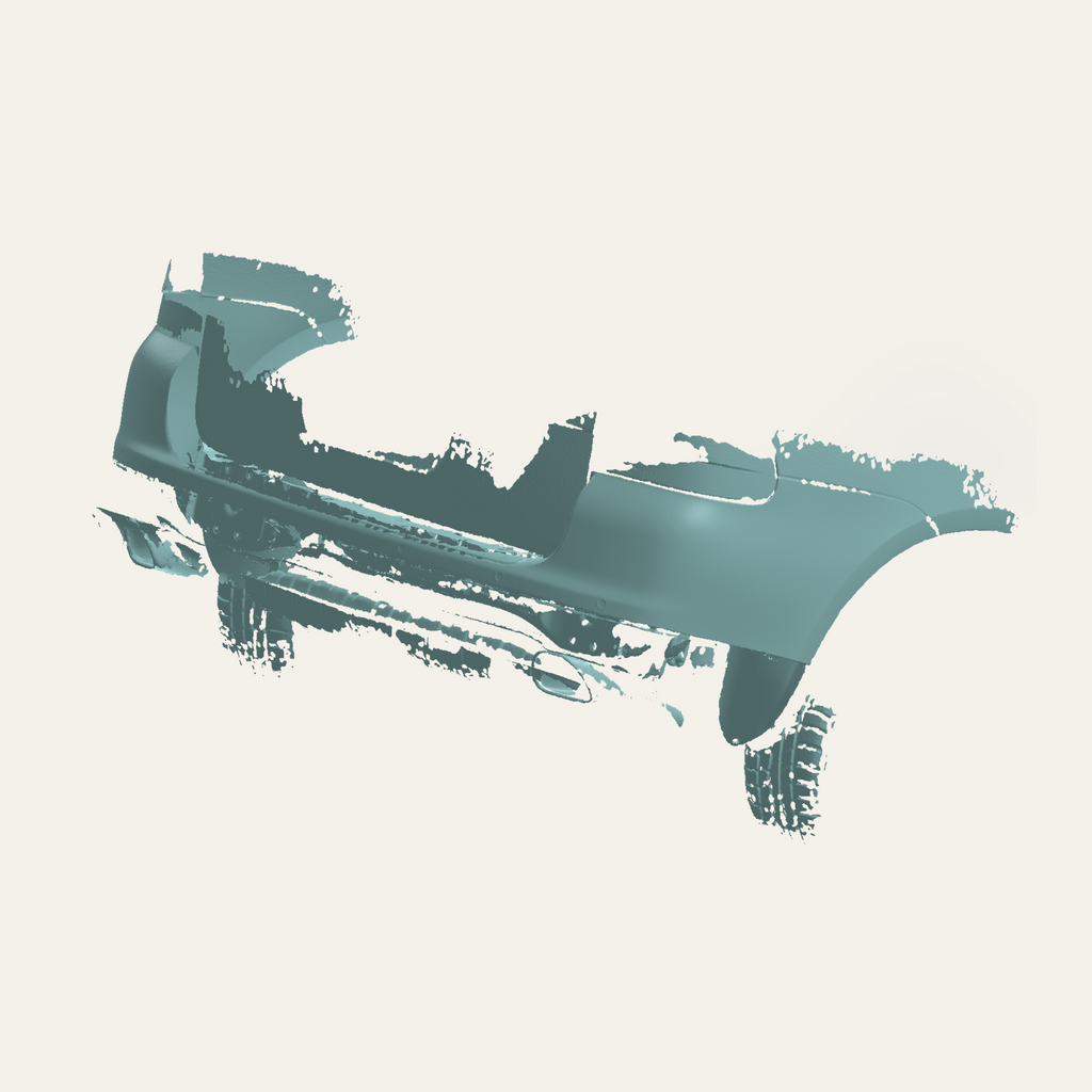 Porsche Cayenne 955 Rear Bumper-Off 3D Scan