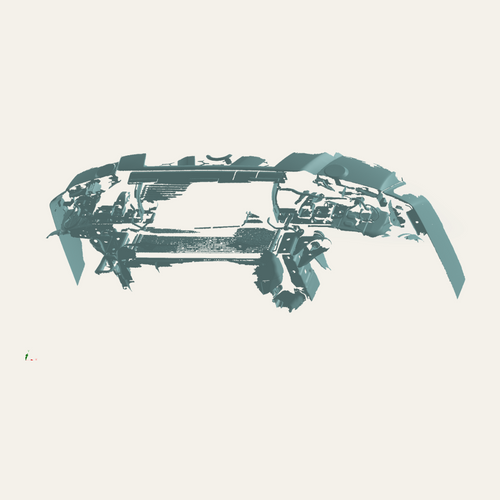 2005–2015 Nissan Xterra Front Bumper-Off 3D Scan