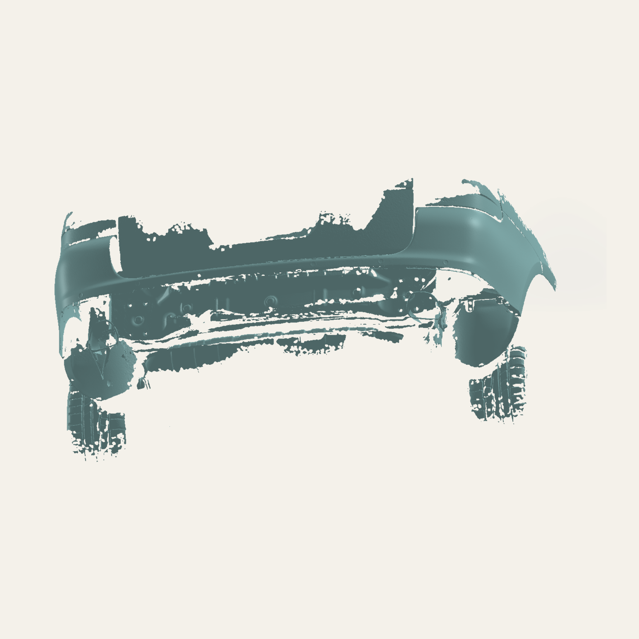 Porsche Cayenne 955 Rear Bumper-Off 3D Scan