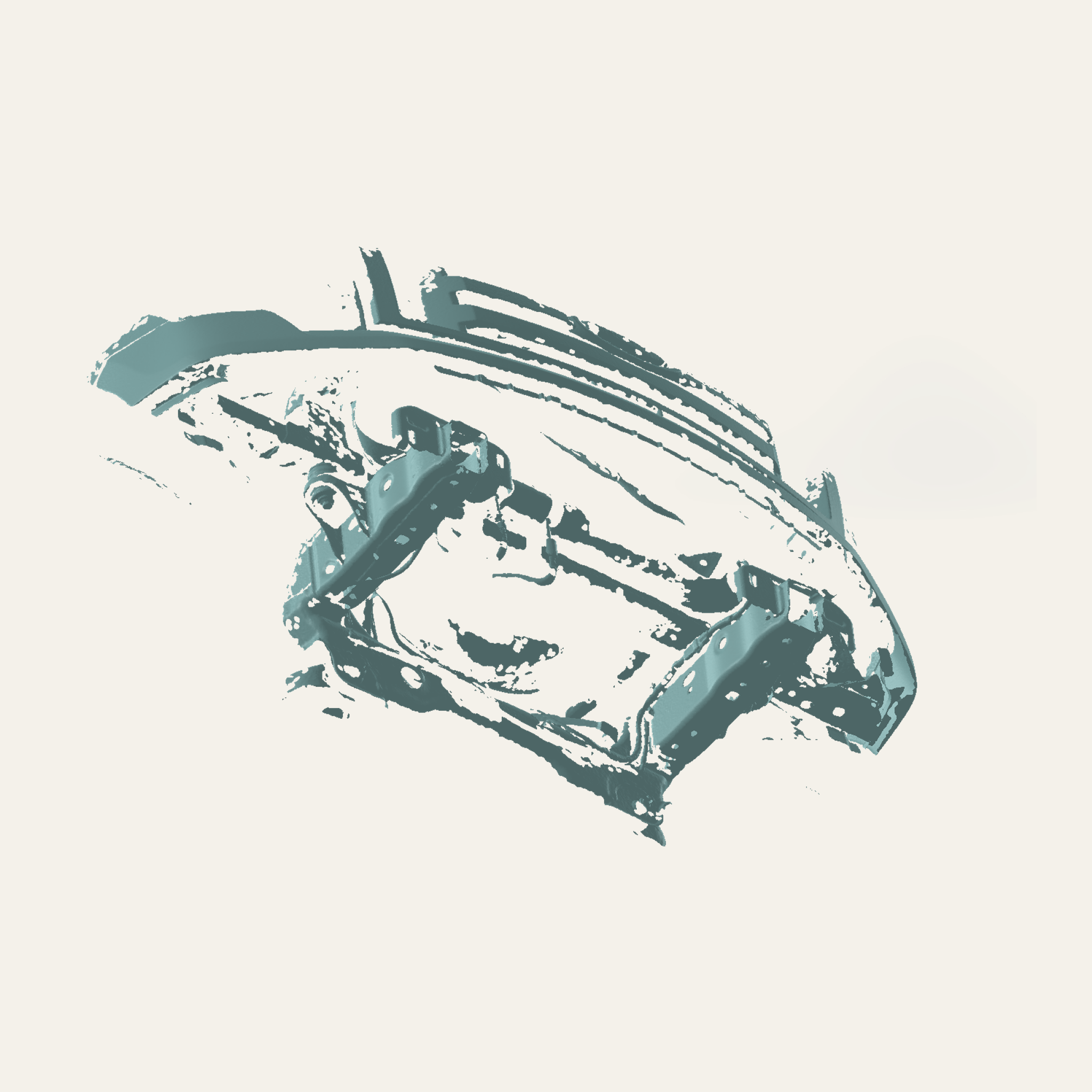 2009–2014 Ford F-150 Front Bumper-Off 3D Scan