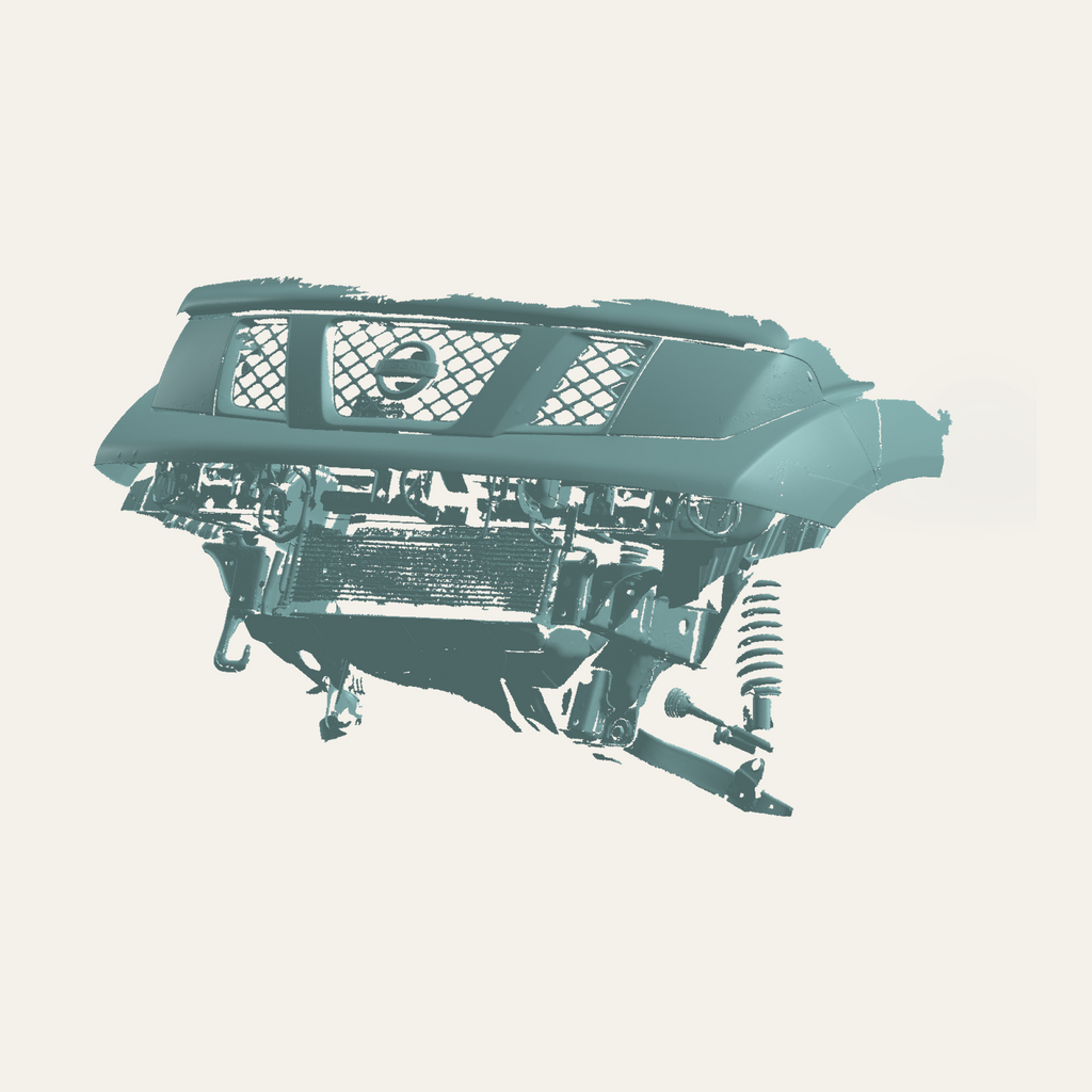 2005–2012 Nissan Pathfinder R51 Front Bumper-Off 3D Scan